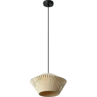 OSRAM Decor Stripes Pendelleuchte E27 Beige 305mm, Hängelampe aus Stahl und Polyester mit Streifendesign - Beige