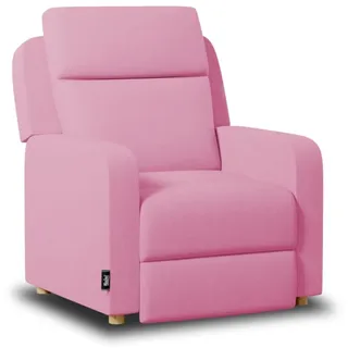 Nalui – Sessel Wohnzimmer, Fernsehsessel (77 x 87 x 98 cm) mit Verstellbarer Beinablage, Manueller Drucköffnung und Verstärkter Struktur. Relaxsessel mit Liegefunktion 160° | Rosa
