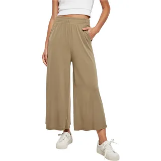 Urban Classics Damen Hose Ladies Modal Culotte, lässige Marlene Hose für Frauen, 3/4 Länge, mit Gummibund, Größen XS-5XL