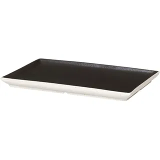 broste Copenhagen Eli Mat Charcoal Teller eckig 20 cm