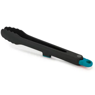 Joseph Joseph Duo Verriegelung Kitchen -Lebensmittelzange zum Kochen, hitzebeständig und mit integriertem Werkzeugruhe, dunkler Opal