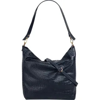 Samantha look Shopper echt Leder, Made in Italy, blau,