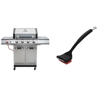 Char-Broil Advantage PRO S 4-4 Brenner Gasgrill mit Keramik-Sear-Brenner und Grillpfanne & 140 533-2-in-1 Cool-Clean Grillbürste, Nylon.