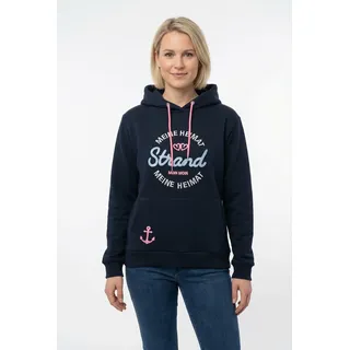 Zwillingsherz Meine Heimat Hoodie blau 34