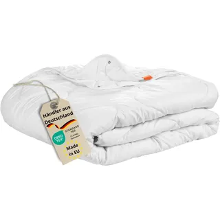 sleepling 4 Jahreszeiten Bettdecke 135x200 cm, Vierjahreszeiten Decke | Made in EU, OEKO-Tex 100, Waschbar 60 Grad, Steppdecke 135 x 200, 100% feine Mikrofaser, Basic 100