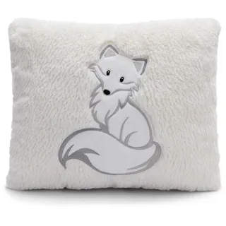 NICI Kinder Kissen Polarfuchs Vanja 25x30cm weiß - Flauschiges Kuschelkissen für Jungen, Mädchen, Babys Kuscheltierliebhaber: ideal für Zuhause, Kindergarten oder unterwegs - 61305