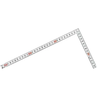 Shinwa Sokutei Steel Square Silver 30 cm (10647) (Japan Import)