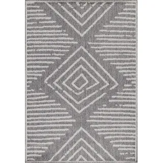 Aruba Aim teppich indoor/outdoor flachgewebt rechteckig 240x340cm grau - Grau