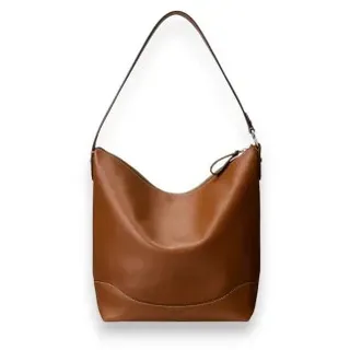 Lauren Ralph Lauren für Damen. 431P03419001 Große Tasha-Tasche aus braunem Leder (OSFA), Lässig, Klassisch