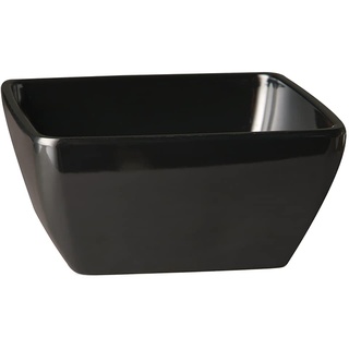 APS Friendly Bowl, schwarz, hergestellt auf gebrauchtem Plastik, 100% umweltschonend, 12,5 x 12,5 x 6,5 cm