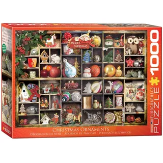 Eurographics 1000 Teile - Christbaumschmuck, 6000-0759, Talla única, Mehrfarbig