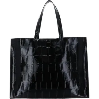 Ted Baker Shopper Schultertasche Vivvien Croc Effect Icon Bag Black schwarz - Schwarz