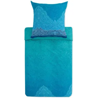 Bassetti Satin-Bettwäsche-Garnitur Dolceacqua (Blau B1, 40x80)