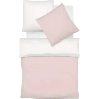 Fleuresse Halbleinen Wendebettwäsche Provence W Verviers 200x220 cm + 2x 80x80 cm pink-creme