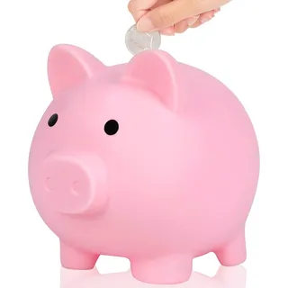 L&W Luck Sparschwein Glücksschwein, Bruchsicheres Spardose, Münzen, Kleingeld,für Hochzeit, Weihnachten, Halloween,Money Box,Niedliche Accessoires