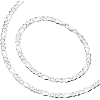 Firetti Schmuckset "Multipack Schmuck Geschenk Silber 925 Halskette Armkette" (Set, 2 Stk. tlg.) Figarokette ca. 5,1 mm breit, silberfarben