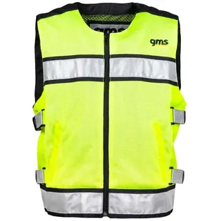 GMS-Moto Premium EVO, Sicherheitsweste - Neon-Gelb/Schwarz - 8XL