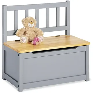 Pinolino Kindersitzbank Fenna 57 x 31 x 55 cm Kiefer massiv grau lackiert