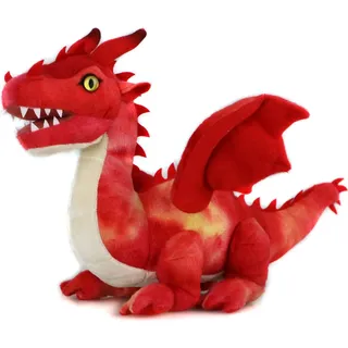 Uni-Toys - Drache rot - 40 cm (Länge) - Plüsch-Fabeltier - Plüschtier, Kuscheltier