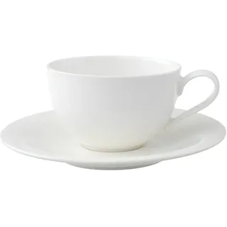 Villeroy & Boch Cappuccinotasse mit Untertasse 0,29 l Weiß
