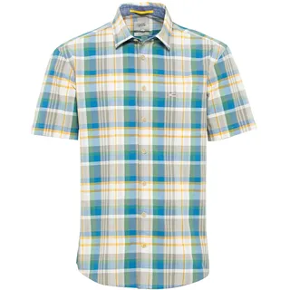 CAMEL ACTIVE Regular Fit Halbarm Hemd New Kent Kragen Karo grün