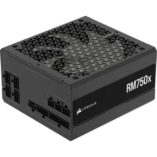 Corsair RM750x Vollständig modulares, geräuscharmes ATX-Netzteil – ATX 3.1-kompatibel – PCIe 5.1-Unterstützung – Cybenetics Gold-Effizienz – Native 12V-2x6-Anschluss – Schwarz