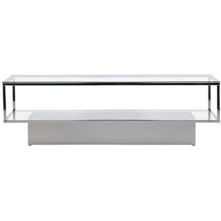 VCM Couchtisch Silberfarben 60 x 38 x 130 cm
