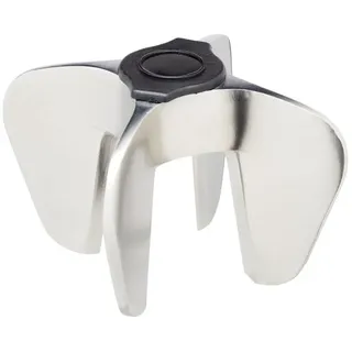 Bar Craft BarCraft Champagner- und Proseccoöffner, Flaschenöffner aus Edelstahl, silberner Korkenzieher, 7 x 7 x 4cm, 1 Stück, Silber