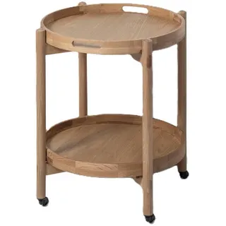 Woodek Servierwagen Hugo, Eiche , Beige , Holz , Echtholz,Eiche , 51x65x51 cm , FSC 100% , Esszimmer, Servierwagen