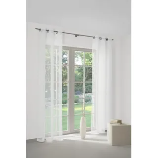 Wirth Manuela Gardine Ösen 140 x 120 cm weiß