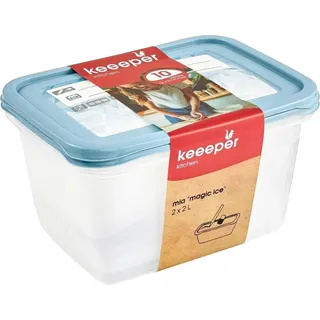 KEEEPER Mia Gefrierdosen-Set bunt 2 x 2,0 l