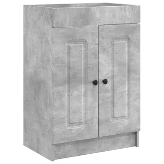 vidaXL Unter dem Waschbecken Badschrank Betongrau 56 x 37,5 x 81 cm - Grau