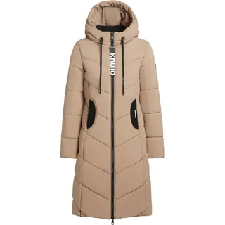 Wintermantel KHUJO "Wintermantel Aribay4 Light-YM", Damen, Gr. S, beige (cookie beige), Obermaterial: 100% Polyester PES.  Obermaterial: Futter: 100% Polyester PES. 100% Polyester PES., Mäntel Wintermantel