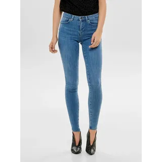 Skinny-fit-Jeans ONLY "ONLPOWER – Skinny-Jeans mit Push-up-Effekt und High Waist", Damen, Gr. XS (34), Länge 34, blau (light blau denim), Denim/Jeans, Obermaterial: 92% Baumwolle, 6% Polyester, 2% Elasthan, skinny fit, Jeans Skinny-fit-Jeans, skinny fit, modisch, Denim, Baumwollmischung, Topseller