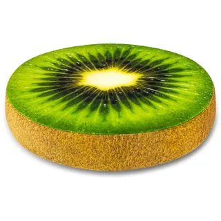 SANDINI Sitzkissen - Rund 38 x 6 cm - Riesige Auswahl - Holz - Obst - Gemüse - Blume des Lebens - Kissen für Wohnräume und Garten - Kinder Bodenkissen