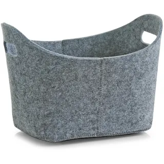 Zeller Aufbewahrungskorb 31,5 x 19 x 21 cm 1-tlg. grau