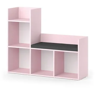Vicco Kinderregal Luigi Rosa 107.2 x 88.6 cm ohne Faltboxen , Holzwerkstoff , Rechteckig , 107.2x88.6x30.9 cm , Babymöbel & Kindermöbel, Kinderzimmer & Jugendzimmer, Kindersitzgruppe