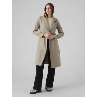 Vero Moda VMFORTUNEAYA LONG COAT NOOS silberfarben