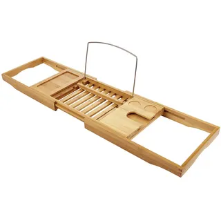 Butlers Badewannenablage Feels Like Heaven , Braun , Holz , 22x4x70 cm , Badezimmer, Baden & Duschen, Duschregale & Duschablagen