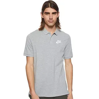 Nike Herren Poloshirt Matchup PQ, Dark Grey Heather/White, M, 909746-063