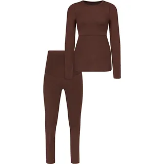 normani Damen Merino Umstandsmode Unterwäsche-Set Garnitur Stillshirt Umstandspullover und Umstandshose aus RWS zertifizierter Merinowolle und Elasthan