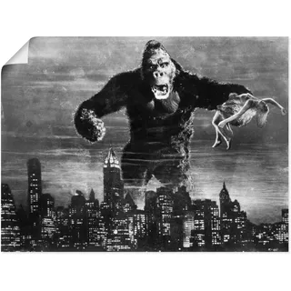 Artland Poster »King Kong 1933 II« Film 1 Stk. tlg. ohne Rahmen, schwarz