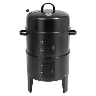 BBQ Räuchergrill, Schwerlast-Eisen, Große Kapazität, schwarz - Schwarz