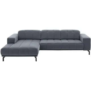 Beldomo Style Ecksofa , Blaugrau , Textil , Ottomane links, L-Form , 293x195 cm , Goldenes M , Stoffauswahl, seitenverkehrt erhältlich, Rücken echt , Wohnzimmer, Sofas & Couches, Wohnlandschaften, Ecksofas