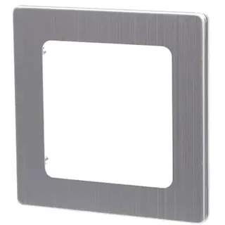 Wandschild aus Aluminium im deutschen/französischen Design mit silberfarbenem Finish, inklusive Schlüssel, ideal, um jedem Raum einen modernen Touch zu verleihen.