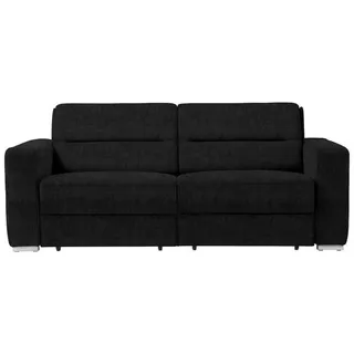 Sedda Schlafsofa , Schwarz , Textil , Uni , 202x86x92 cm , Austria Gütezeichen, AZO-frei, Made in Austria , Stoffauswahl, Schlafen auf Sitzhöhe, einzeln ausziehbar , Wohnzimmer, Sofas & Couches, Schlafsofas, Dauerschläfer Sofas