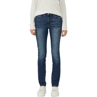 Slim-fit-Jeans S.OLIVER "Betsy", Damen, Gr. 34, Länge 30, blau (dunkelblau), Denim/Jeans, Obermaterial: 84% Baumwolle, 14% Polyester, 2% Elasthan, slim fit, Jeans Slim-fit-Jeans, mit Stretch