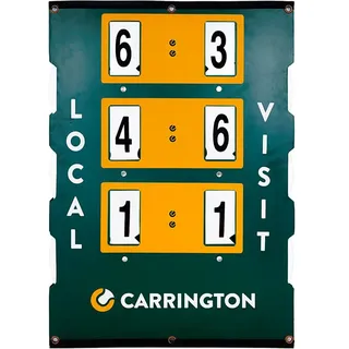 Carrington Tennisplatz-anzeigetafel Englisch - Black / Red - 82 x 58 cm