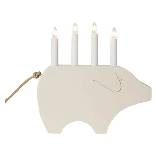Star Trading 644-57, Leichte Dekorationsfigur, Weiß, IP20, 4 Glühbirne(n), E10, 12 W - Weiß