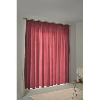 Vorhang WIRTH "Wiessee" Gr. 2, rosa, B:150cm H:145cm, Jacquard, Baumwolle, Leinen, Modal, Gardinen, Vorhang